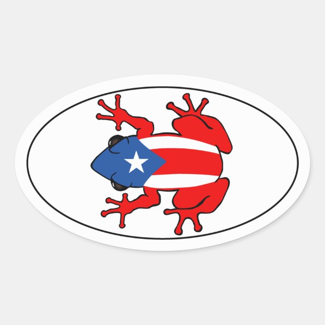 Puerto Rico - Coqui Sticker (Front)