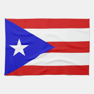 puerto rico country flag towel
