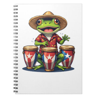 Puerto Rico Culture Frog Notebook