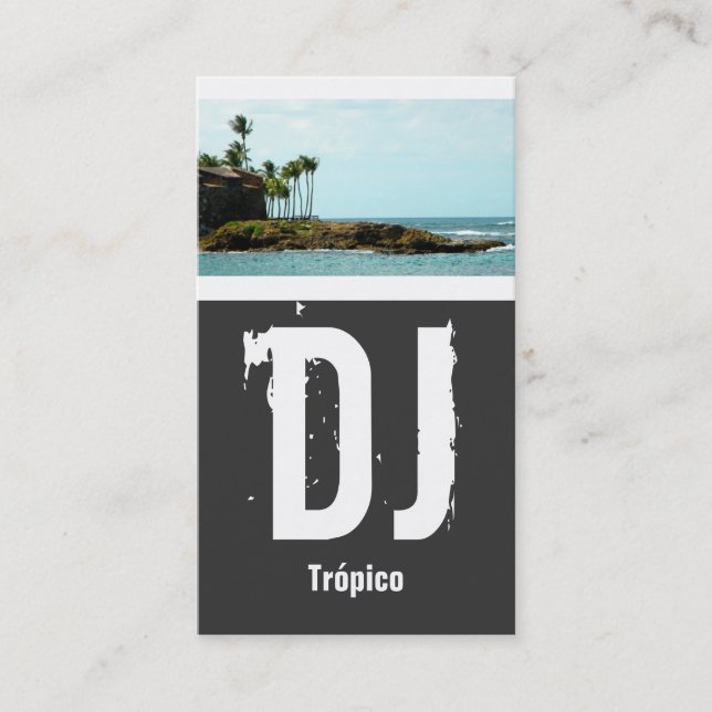 Puerto Rico DJ Business Card (Front)