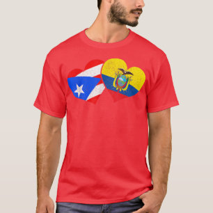 Puerto Rico & Ecuador Pride Heritage Puerto Rican T-Shirt