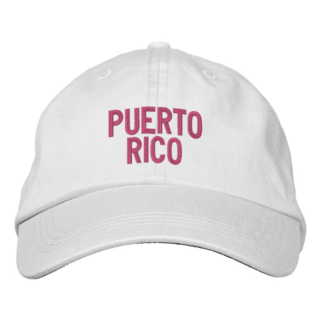 PUERTO RICO EMBROIDERED HAT (Front)