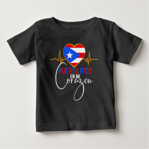 Puerto Rico en mi Corazon Puerto Rican Pride Baby T-Shirt
