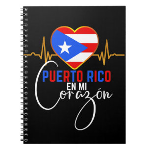 Puerto Rico en mi Corazon Puerto Rican Pride Notebook