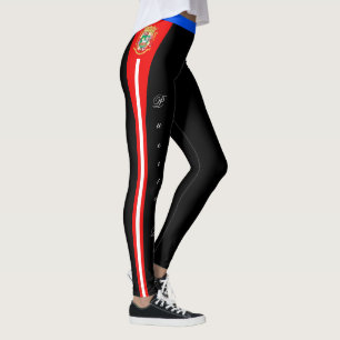 Puerto Rico fashion leggings, Flag /sports Leggings