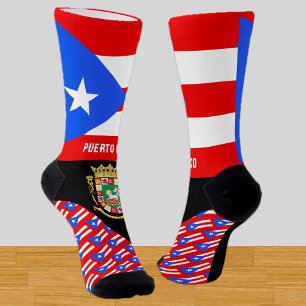 Puerto Rico, fashion, Puerto Rican flag, patriotic Socks