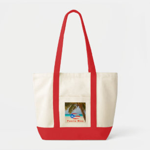 Puerto Rico Finger Print Tote Bag