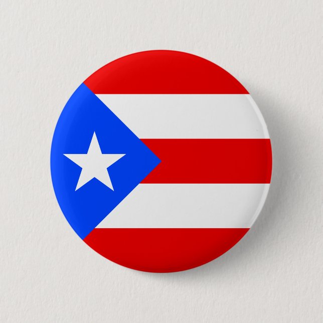 Puerto Rico Flag 2 Inch Round Button (Front)