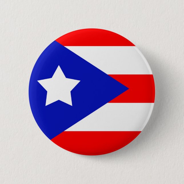 Puerto Rico Flag 2 Inch Round Button (Front)