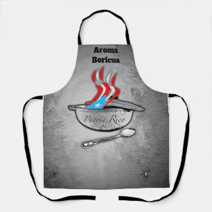 Puerto Rico Flag Aroma All Over Print Medium Apron