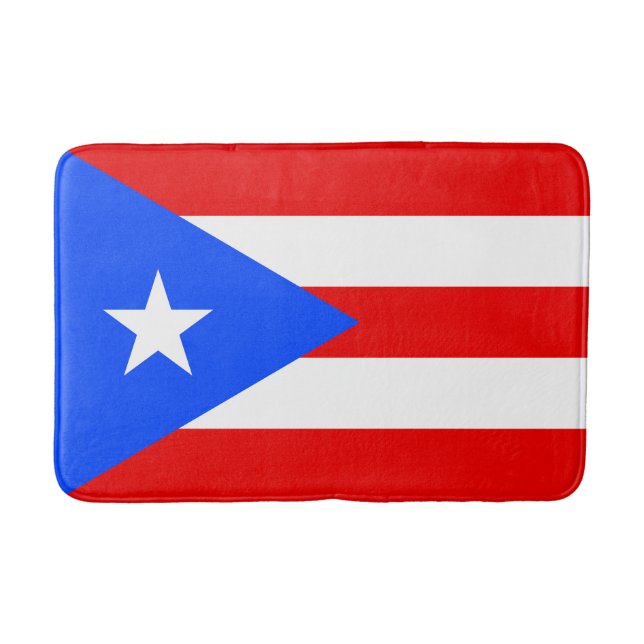 Puerto Rico Flag Bath Mat (Front)