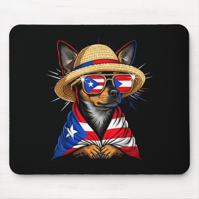 Puerto Rico Flag Boricua Puerto Rican Flag  Mouse Pad (Front)