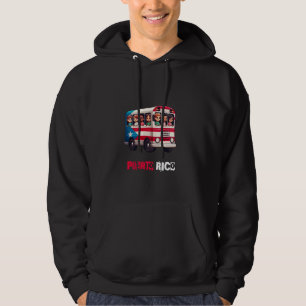 Puerto Rico Flag Boys Girls Kids Bus Hispanic Heri Hoodie