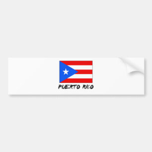 Puerto Rico Flag Bumper Sticker
