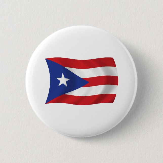 Puerto Rico Flag Button (Front)
