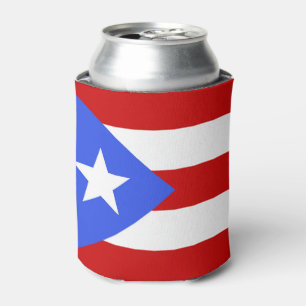 Puerto Rico flag Can Cooler
