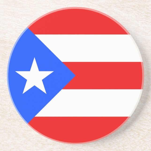 Puerto Rico Flag Coaster (Front)