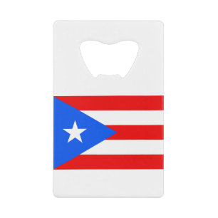 Puerto Rico Flag Credit Card Bottle Opener