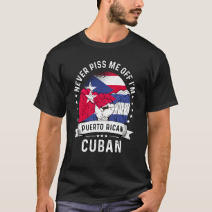 Puerto Rico Flag Cuba Grown Humor Pride T-Shirt