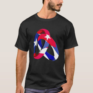 Puerto Rico Flag Cuba Grown Ring Marriage Wedding T-Shirt
