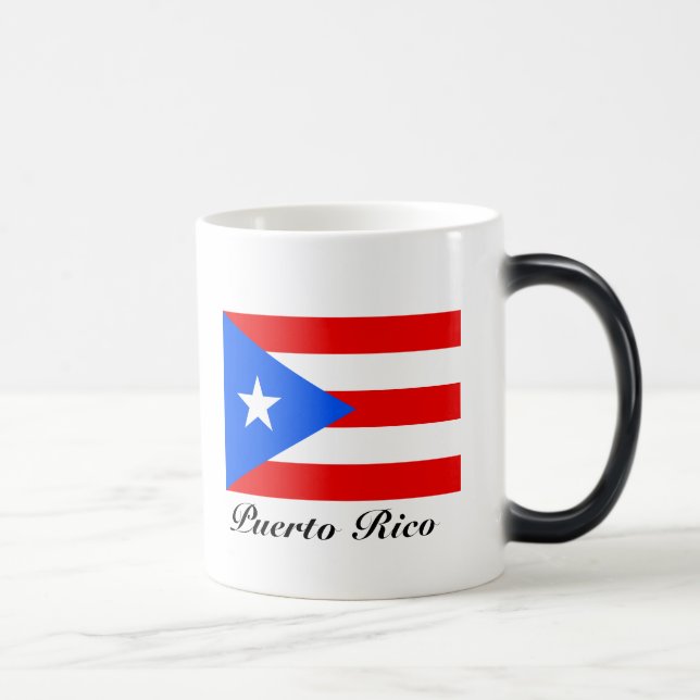 Puerto Rico flag custom colour changing magic mug (Right)