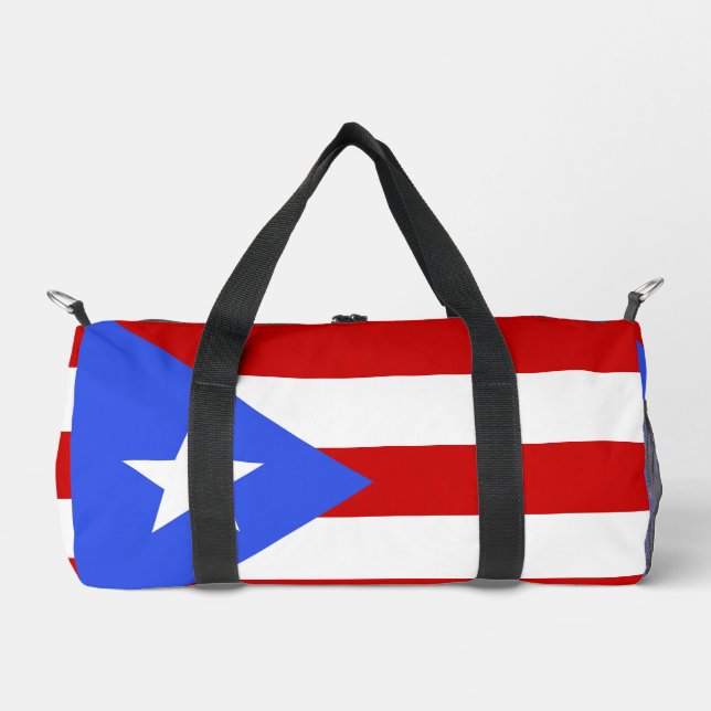 Puerto Rico flag Duffle Bag (Front)