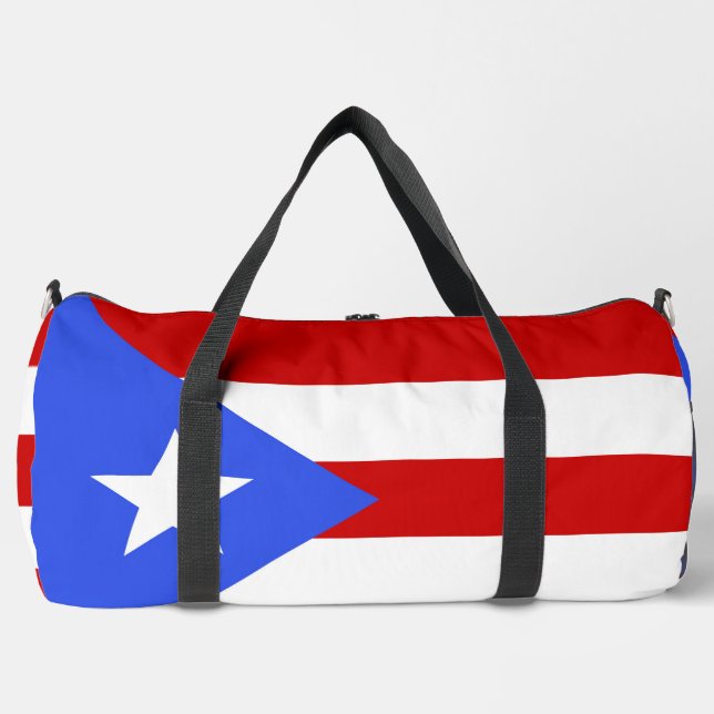 Puerto Rico flag Duffle Bag (Front)