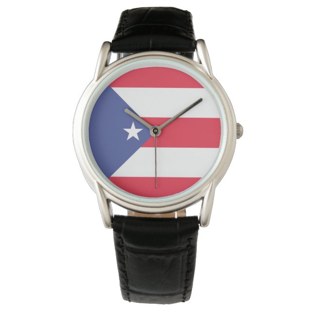 Puerto Rico Flag Emblem Watch (Front)