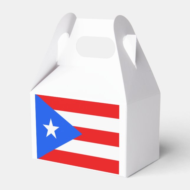 Puerto Rico Flag Favor Box (Back Side)