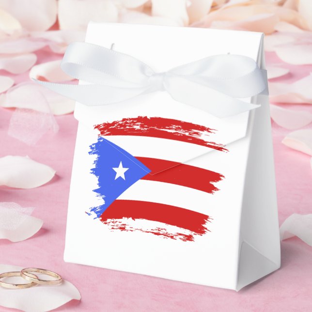 Puerto Rico flag Favor Box (Wedding)
