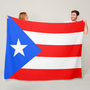 Puerto Rico Flag Fleece Blanket