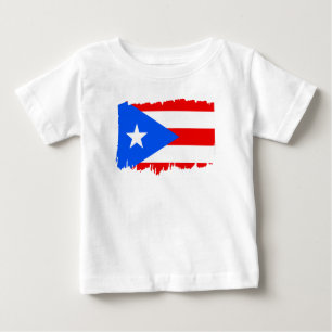 Puerto Rico Flag Gift Football Fan Sport Baby T-Shirt