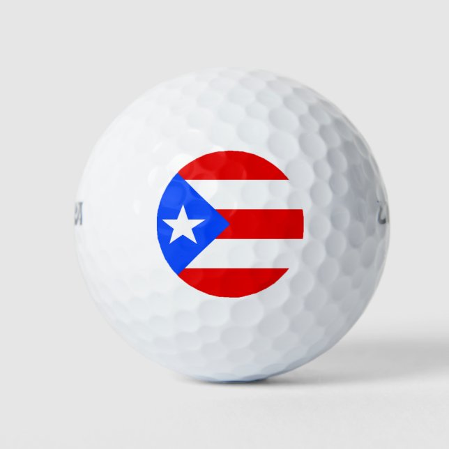 Puerto Rico Flag Golf Balls (Front)
