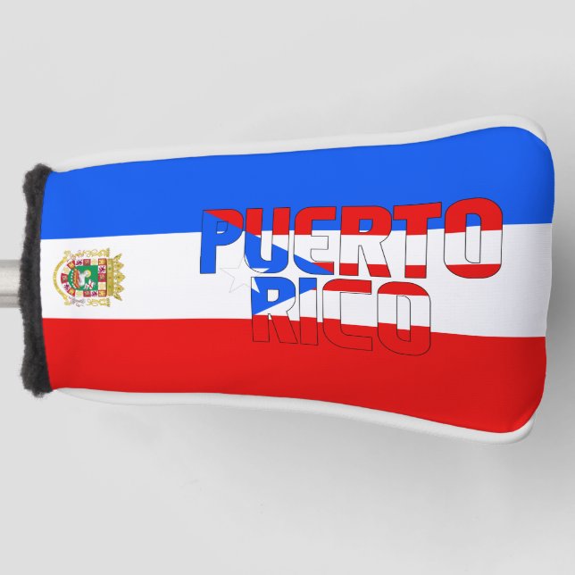 Puerto Rico Flag Gorgeous Patriotic Golf Head Cover (Front)