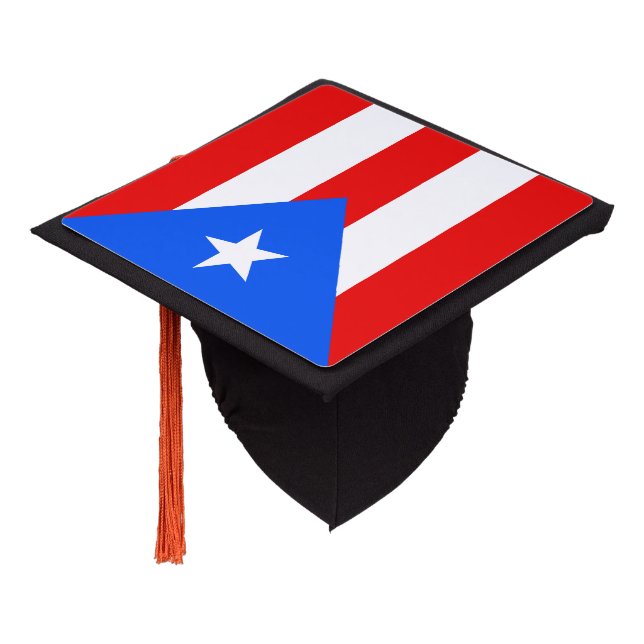 Puerto Rico Flag Graduation Cap Topper (Angled)