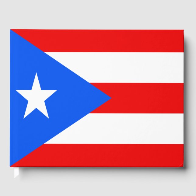 Puerto Rico Flag Guest Book (Front)