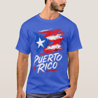 Puerto Rico Flag Hispanic Heritage Month Boricua R T-Shirt