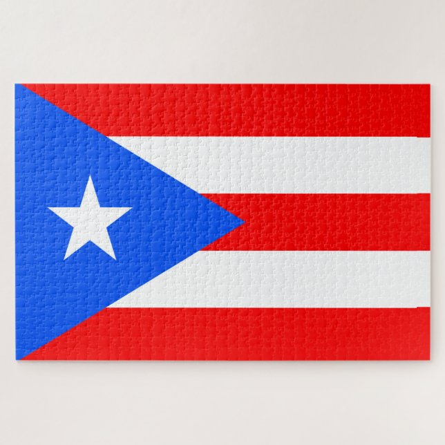 Puerto Rico Flag Jigsaw Puzzle (Horizontal)
