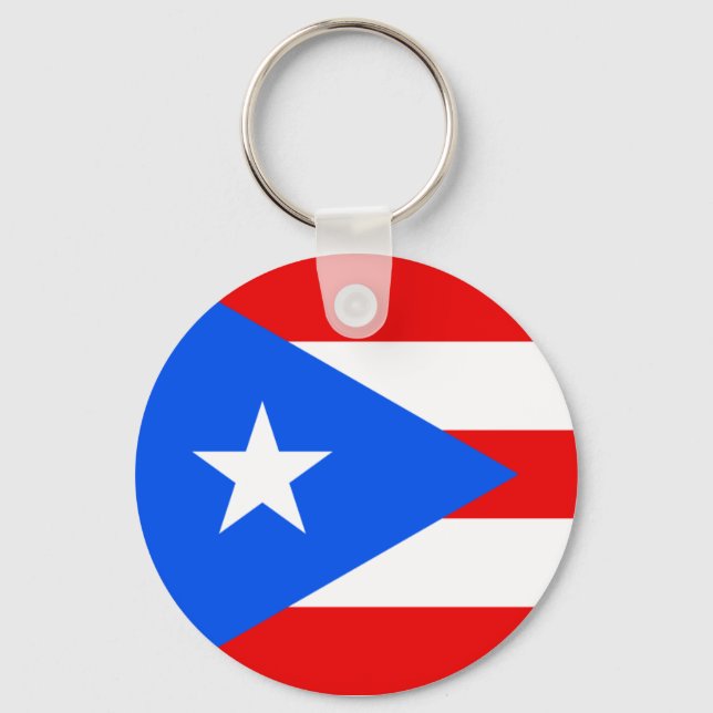 Puerto Rico Flag Keychain (Front)
