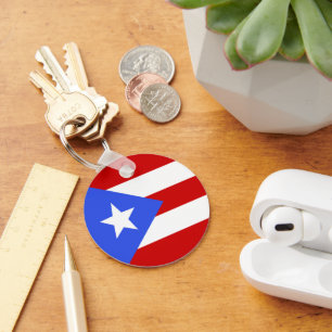 Puerto Rico flag Keychain