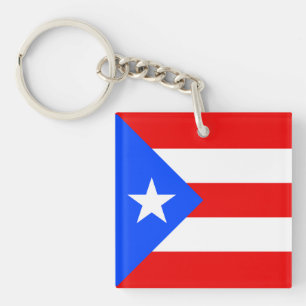 Puerto Rico Flag Keychain