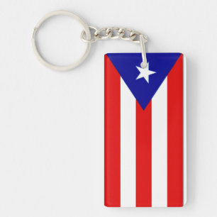 Puerto Rico Flag Keychain