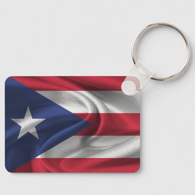 Puerto Rico Flag Keychain (Front)