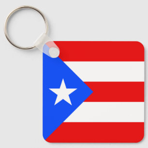 Puerto Rico Flag Keychain