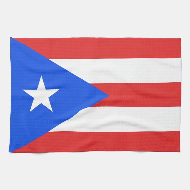 Puerto Rico Flag Kitchen Towel (Horizontal)