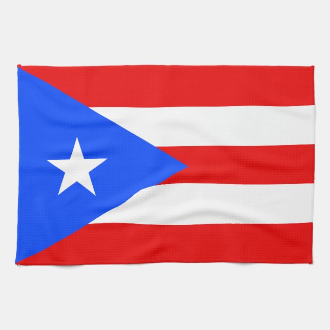 Puerto Rico Flag Kitchen Towel (Horizontal)