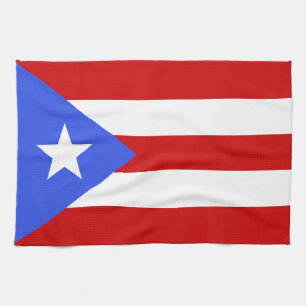 Puerto Rico flag Kitchen Towel