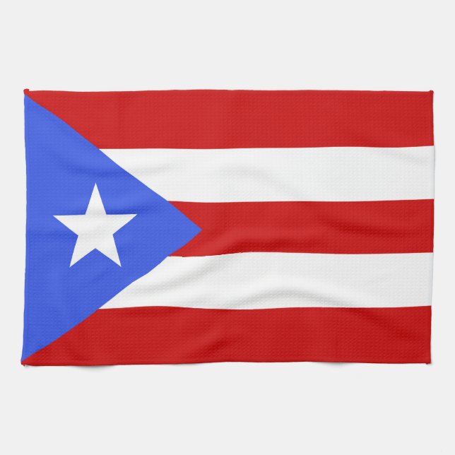 Puerto Rico flag Kitchen Towel (Horizontal)