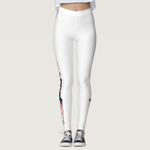 Puerto Rico flag leggings for workout sports & gym