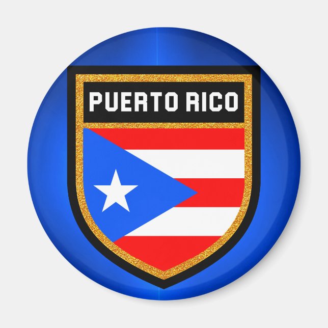 Puerto Rico Flag Magnet (Front)